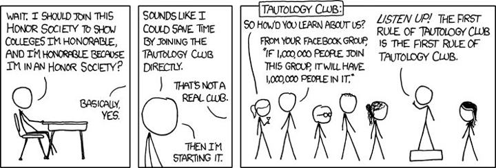 Welcome to the Tautology Club – CWoznicki Think Out Loud